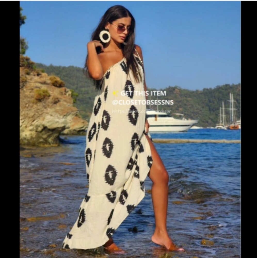 ZARA One Shoulder Maxi Dress XL